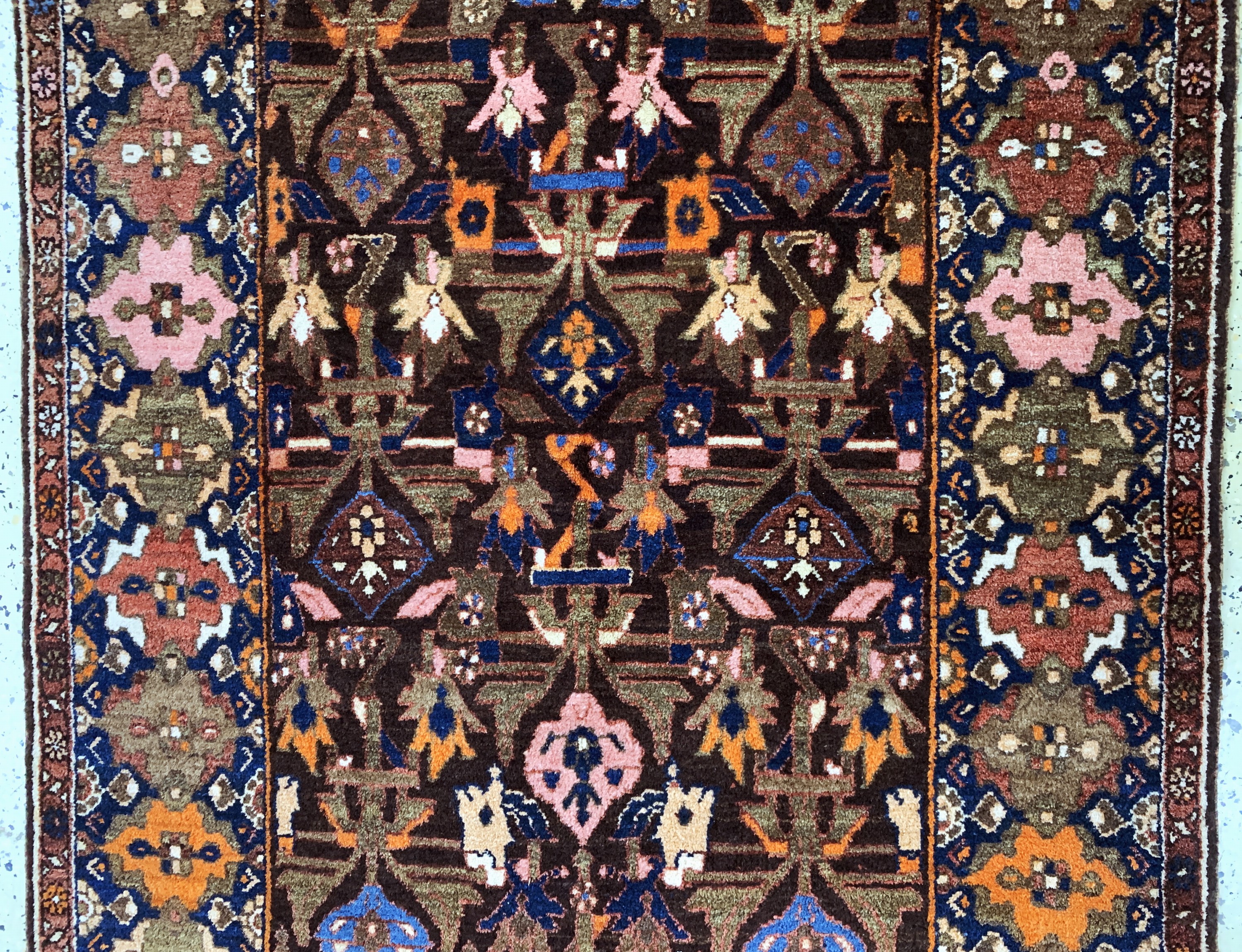 Detail b: Bidjar alt, Persien, Anfang 20.Jhd, Wolle auf Wolle, ca. 200 x 120 cm, EHZ: 2