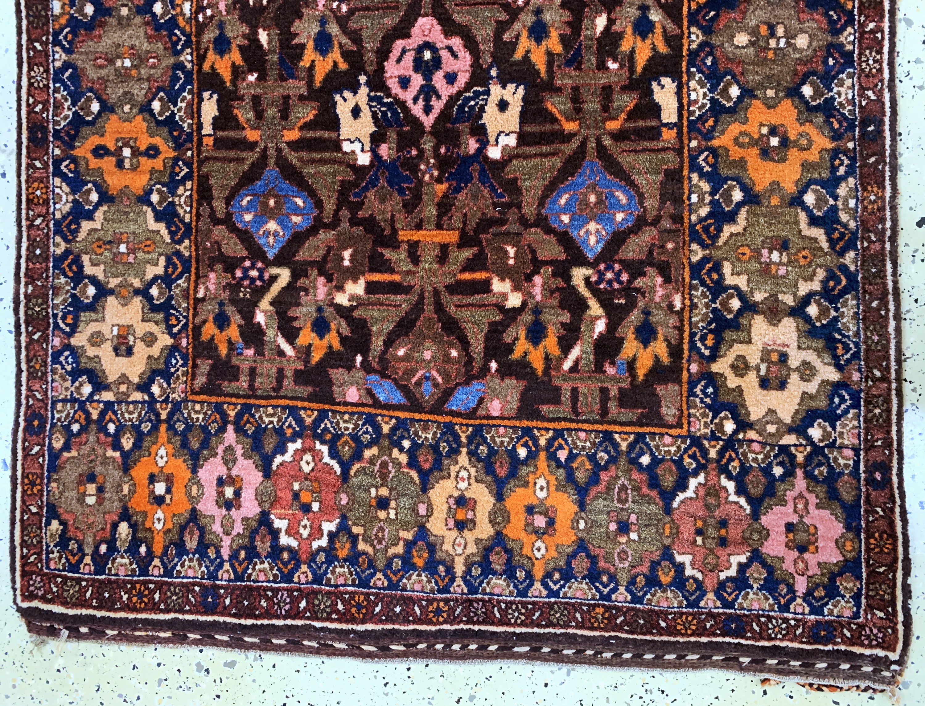 Detail c: Bidjar alt, Persien, Anfang 20.Jhd, Wolle auf Wolle, ca. 200 x 120 cm, EHZ: 2
