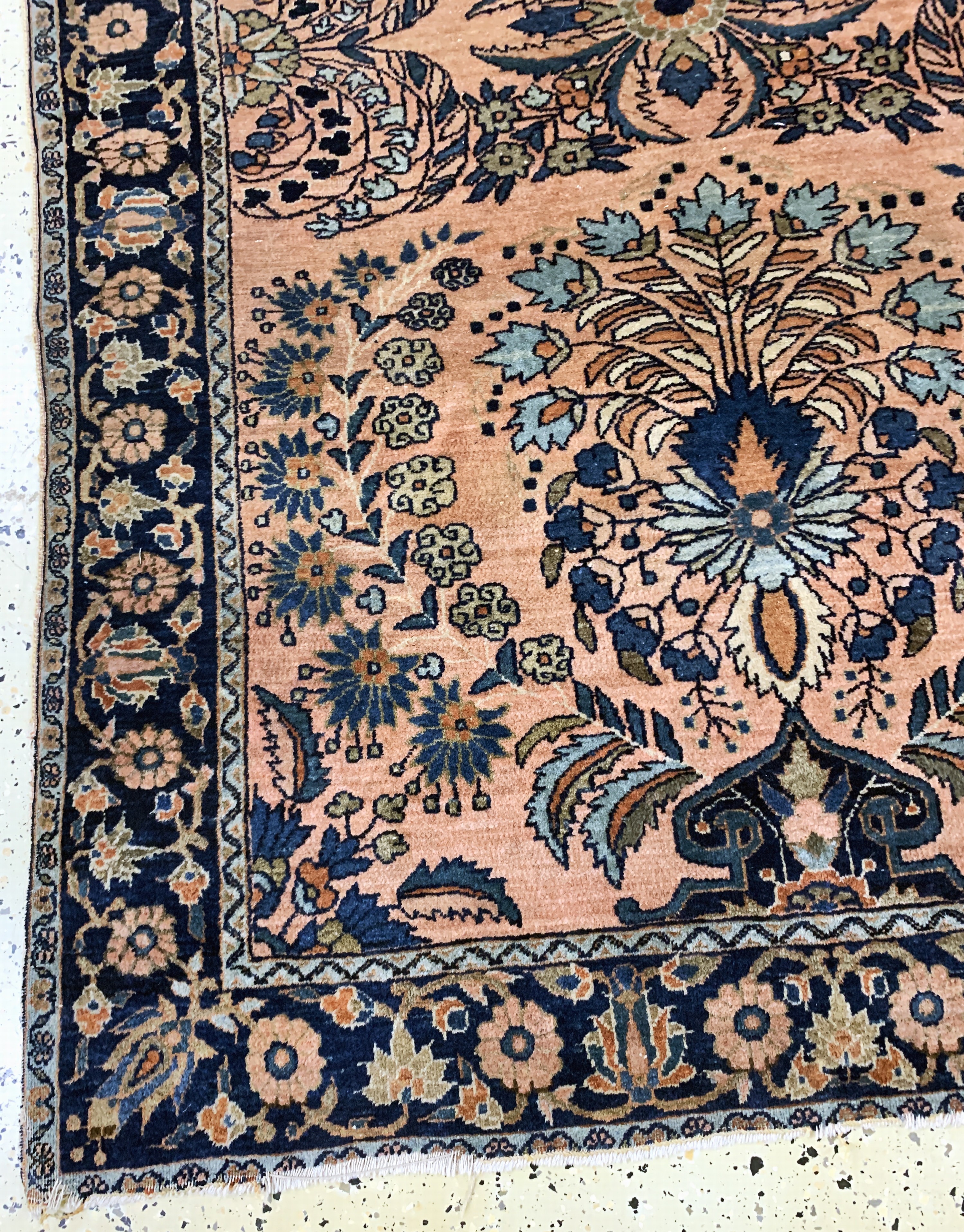 Detail b: Us Re-Import Sarogh antik, Persien, um 1900, Wolle auf Baumwolle, ca. 190 x 130 cm, EHZ: 3