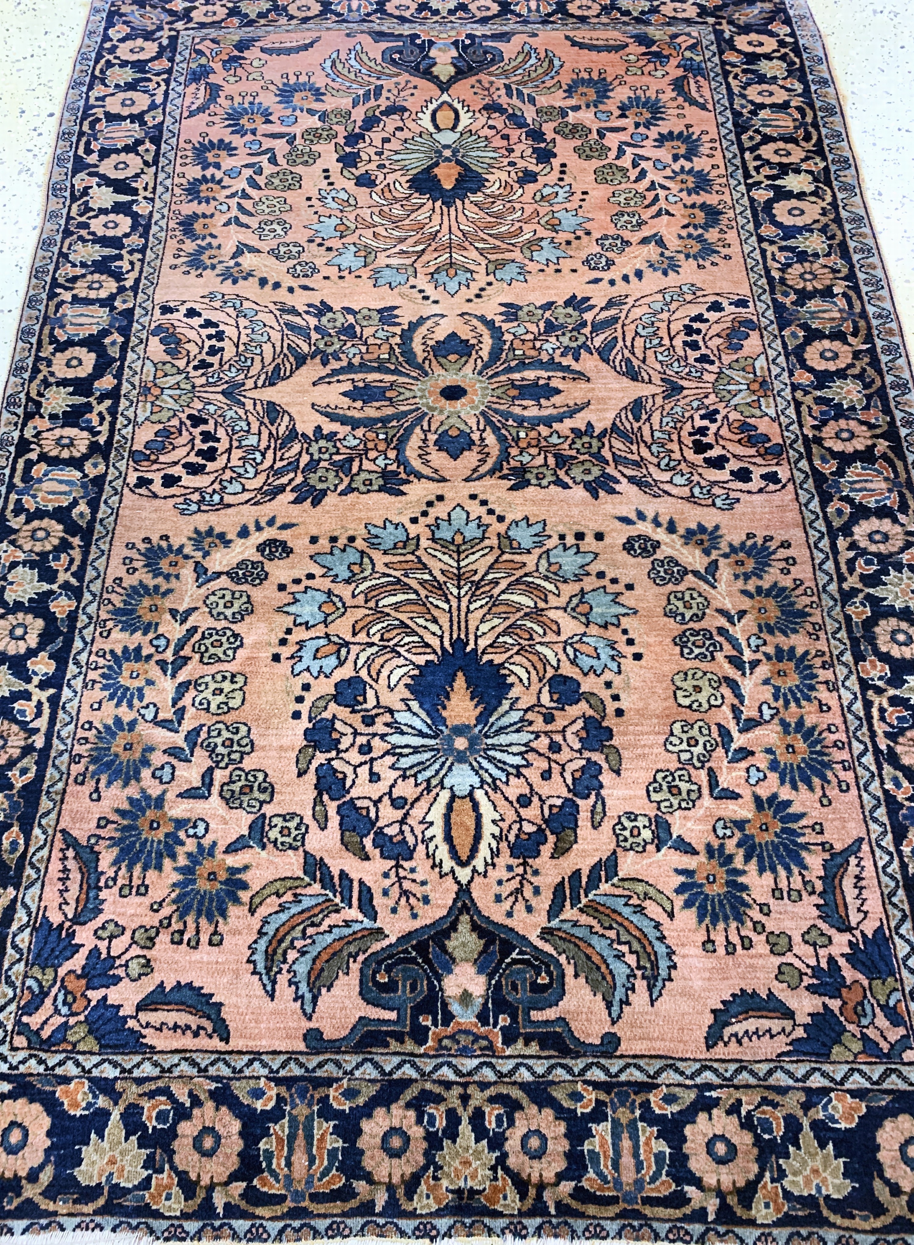 Detail d: Us Re-Import Sarogh antik, Persien, um 1900, Wolle auf Baumwolle, ca. 190 x 130 cm, EHZ: 3