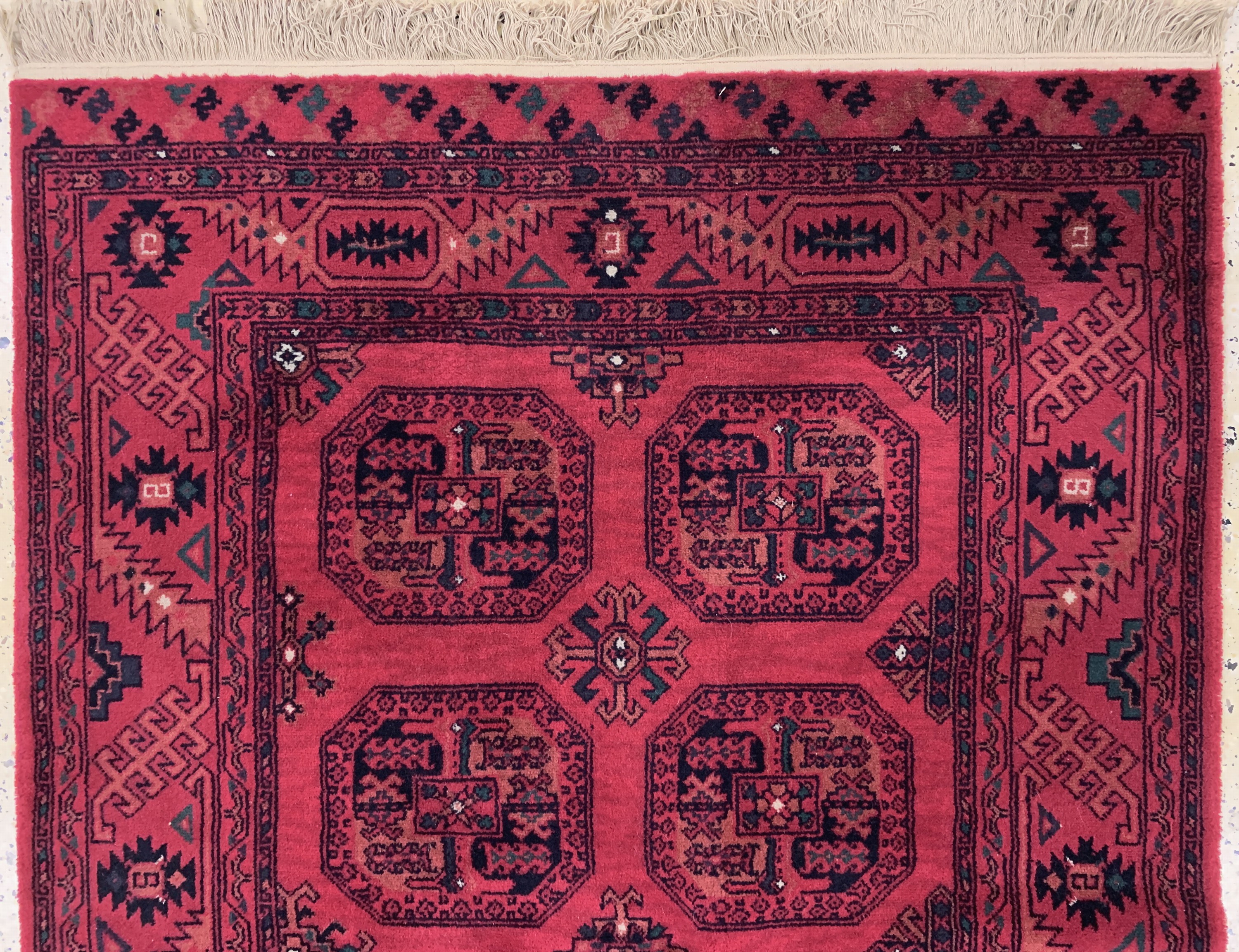 Detail a: Buchara, Maschinell gewebt, Ende 20.Jhd, Wolle auf Baumwolle, ca. 180 x 122 cm, EHZ: 2