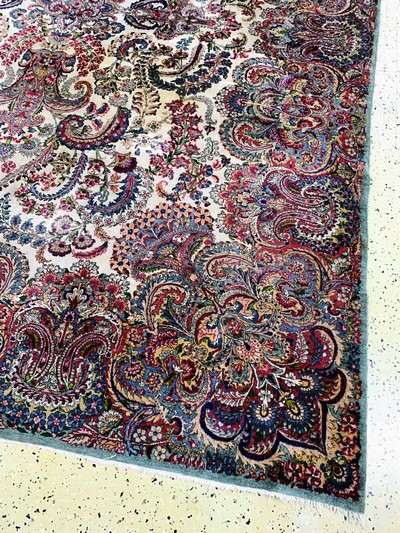 27137642a - Kerman´Lawar´fein, Persien, Anfang 20.Jhd, Wolle auf Baumwolle, ca. 355 x 272 cm, EHZ: ...