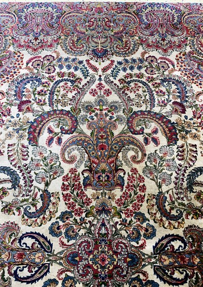 27137642e - Kerman´Lawar´fein, Persien, Anfang 20.Jhd, Wolle auf Baumwolle, ca. 355 x 272 cm, EHZ: ...
