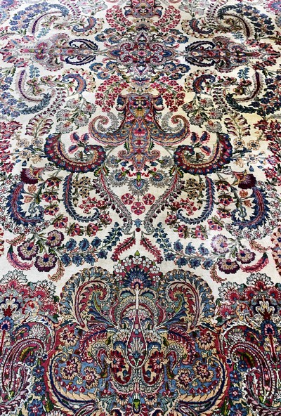 27137642f - Kerman´Lawar´fein, Persien, Anfang 20.Jhd, Wolle auf Baumwolle, ca. 355 x 272 cm, EHZ: ...