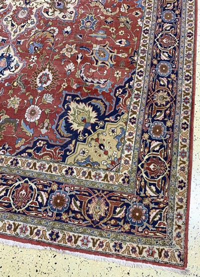 27137646a - Täbriz alt, Persien, Mitte 20.Jhd, Wolle auf Baumwolle, ca. 405 x 285 cm, EHZ: 3 ...