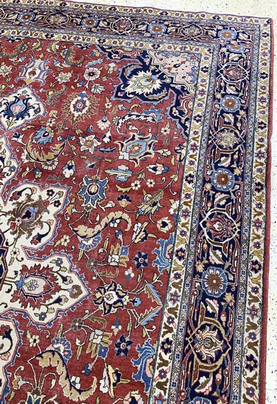 27137646d - Täbriz alt, Persien, Mitte 20.Jhd, Wolle auf Baumwolle, ca. 405 x 285 cm, EHZ: 3 ...