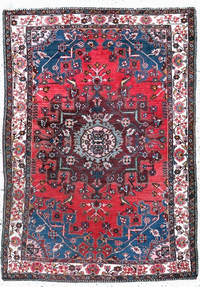 Image Tafresch, Persien, Mitte 20.Jhd, Wolle auf Baumwolle, ca. 195 x 140 cm, EHZ: 2 ...