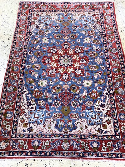 27137660c - Najafabad, Persien, Mitte 20.Jhd, Wolle aufBaumwolle, ca. 153 x 107 cm, EHZ: 3 ...
