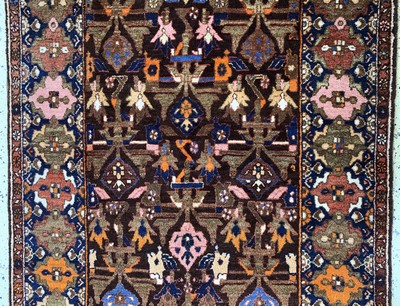 27137675b - Bidjar alt, Persien, Anfang 20.Jhd, Wolle auf Wolle, ca. 200 x 120 cm, EHZ: 2 ...