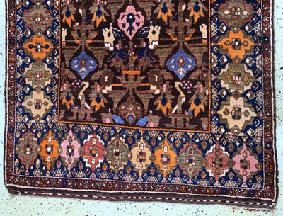 27137675c - Bidjar alt, Persien, Anfang 20.Jhd, Wolle auf Wolle, ca. 200 x 120 cm, EHZ: 2 ...