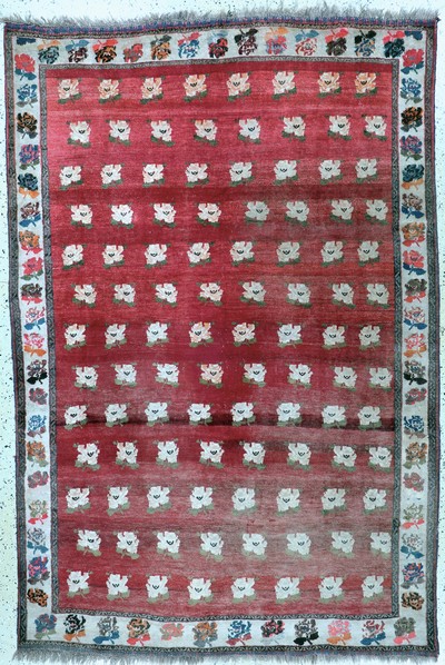 Image Ghaschgai alt, Persien, Mitte 20.Jhd, Wolleauf Wolle, ca. 265 x 177 cm, verblasst, EHZ: ...