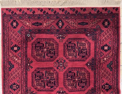 27137692a - Buchara, Maschinell gewebt, Ende 20.Jhd, Wolle auf Baumwolle, ca. 180 x 122 cm, EHZ: 2 ...