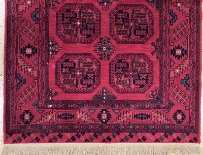 27137692b - Buchara, Maschinell gewebt, Ende 20.Jhd, Wolle auf Baumwolle, ca. 180 x 122 cm, EHZ: 2 ...