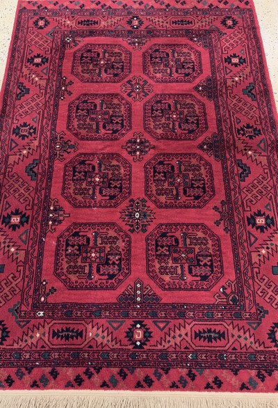 27137692c - Buchara, Maschinell gewebt, Ende 20.Jhd, Wolle auf Baumwolle, ca. 180 x 122 cm, EHZ: 2 ...