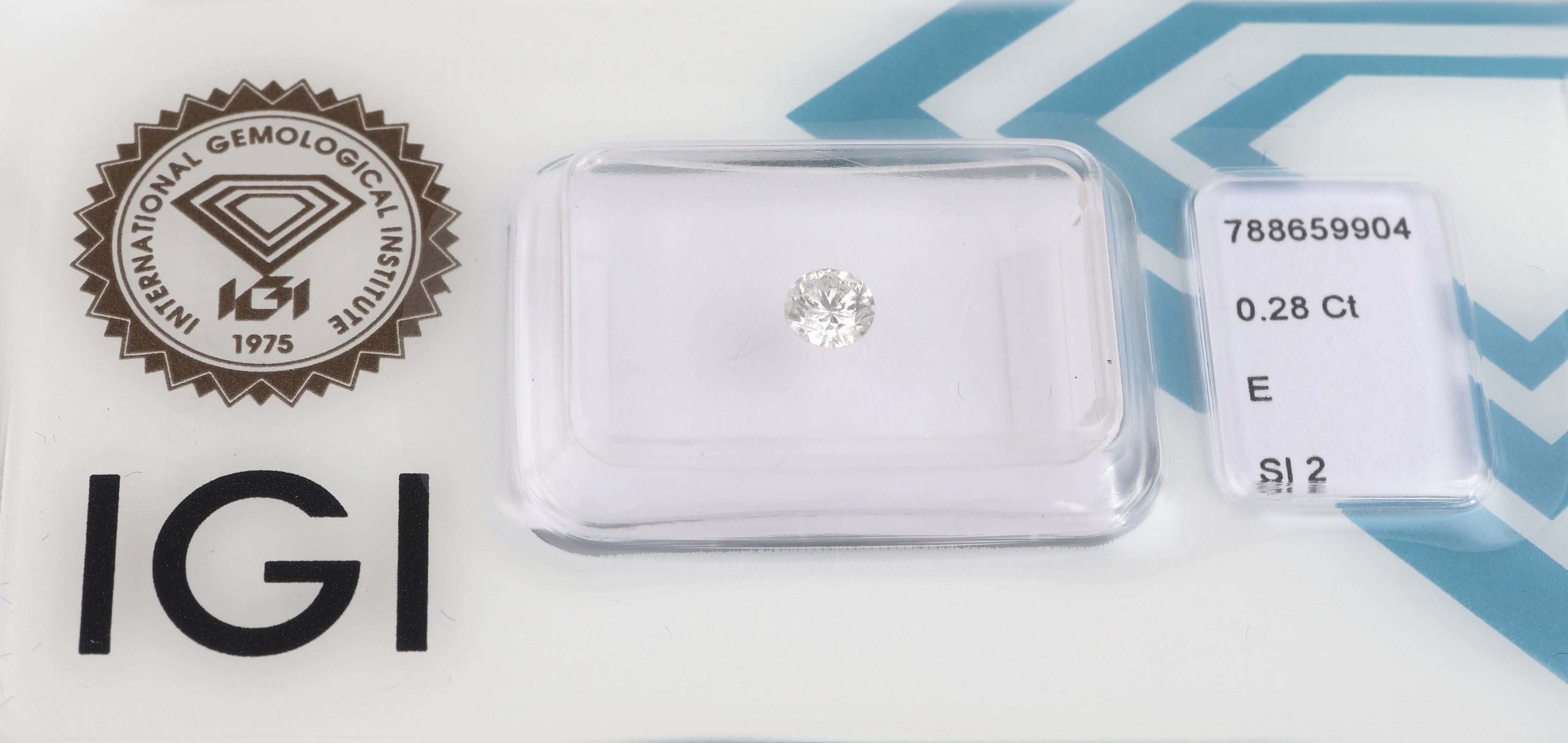 Image 27137817 - Loser Brillant, 0.28 ct hochfeines Weiß(E)/si2, eingeschweißt, IGI-Expertise anbei ...