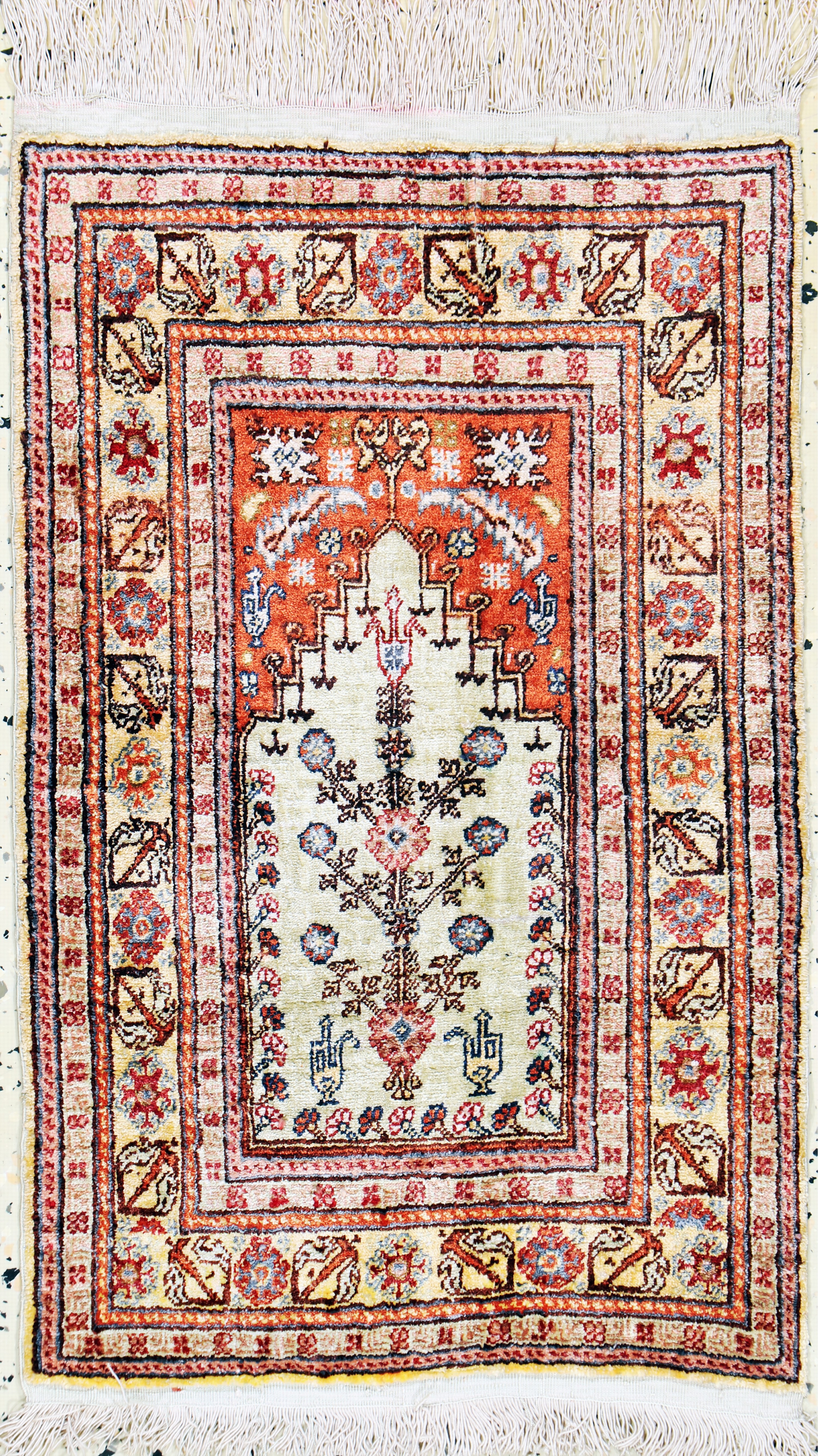 Image 27138143 - Seiden Kayseri, Türkei, Mitte 20.Jhd, reineNaturseide, ca. 62 x 40 cm, EHZ: 2 ...