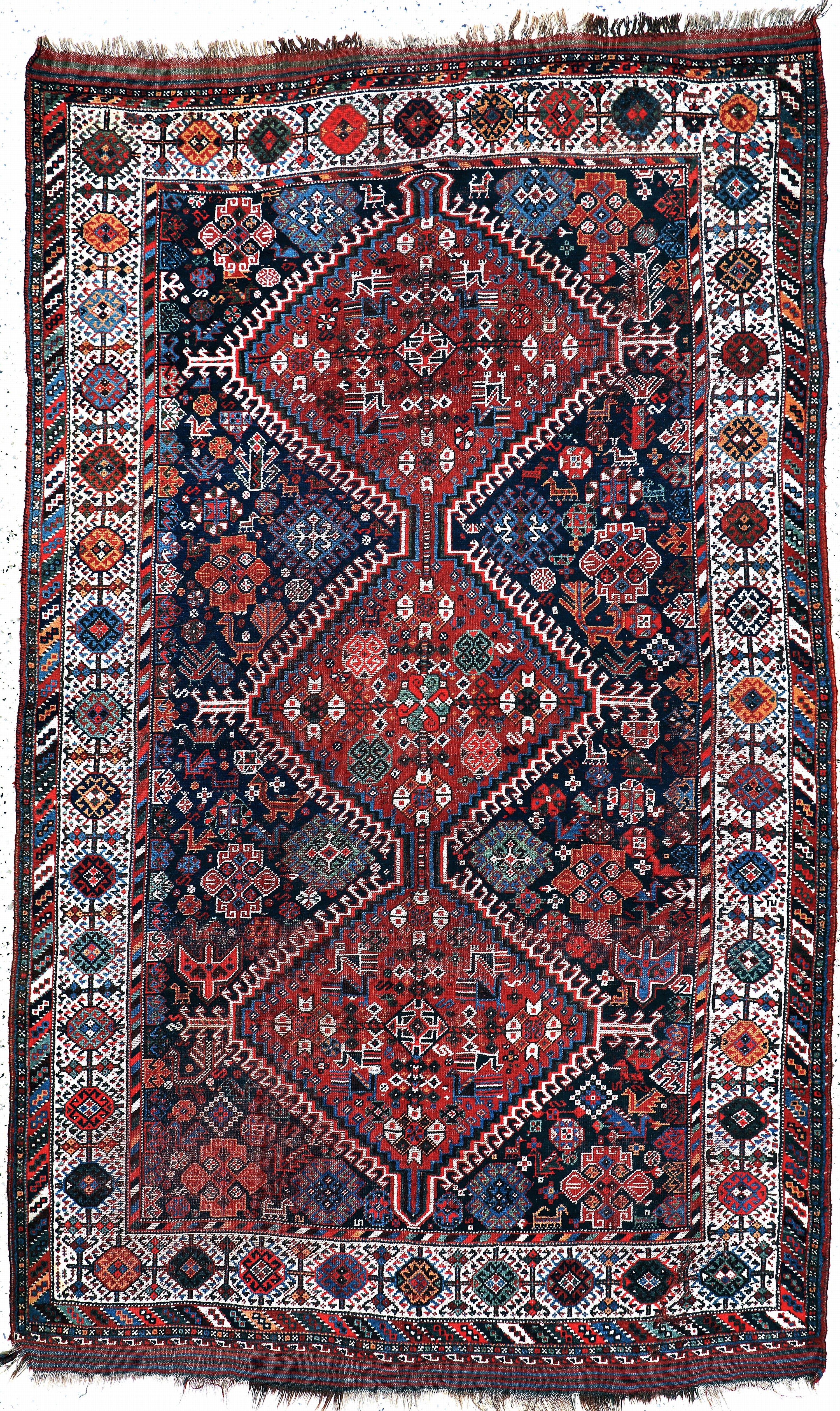 Image 27138259 - Khamseh antik, Persien, 19.Jhd, Wolle auf Wolle, ca. 280 x 175 cm, EHZ: 3 Schätzpreis: ...