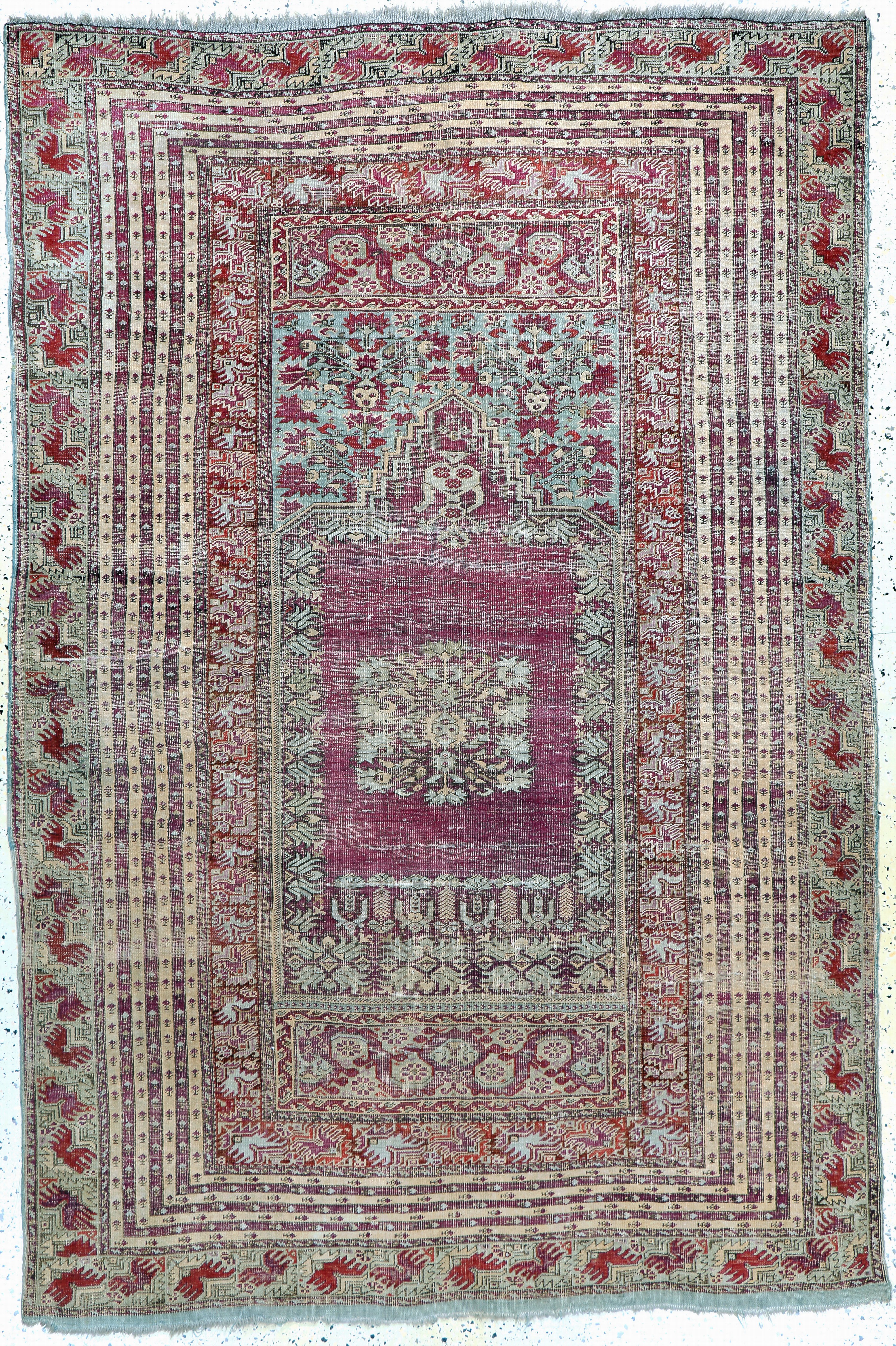 Image 27138263 - Giordes antik, Türkei, Anfang 19.Jhd, Wolleauf Wolle, ca. 220 x 150 cm, EHZ: 3 ...