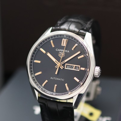 27138202a - TAG HEUER Carrera Calibre 5 Herrenarmbanduhr Referenz WBN2013, Automatik, beids. vergl. ...
