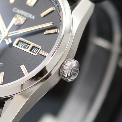 27138202b - TAG HEUER Carrera Calibre 5 Herrenarmbanduhr Referenz WBN2013, Automatik, beids. vergl. ...