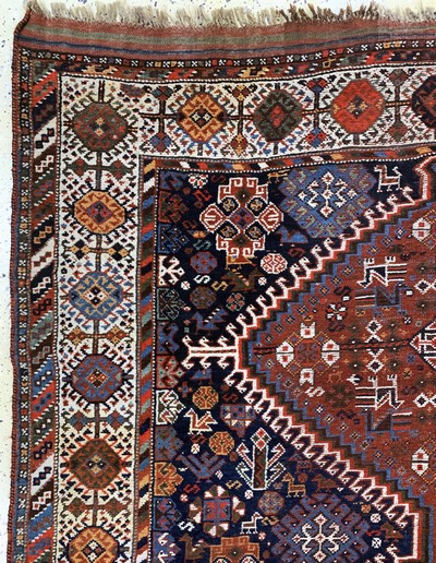 27138259e - Khamseh antik, Persien, 19.Jhd, Wolle auf Wolle, ca. 280 x 175 cm, EHZ: 3 Schätzpreis: ...