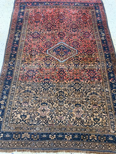 27138260d - Bidjar antik, Persien, 19.Jhd, Wolle auf Wolle, ca. 200 x 135 cm, EHZ: 3 Schätzpreis: ...