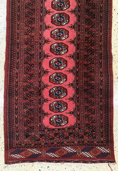 27138265c - Buchara, Pakistan, Ende 20.Jhd, Wolle auf Baumwolle, ca. 304 x 80 cm, EHZ: 2 ...