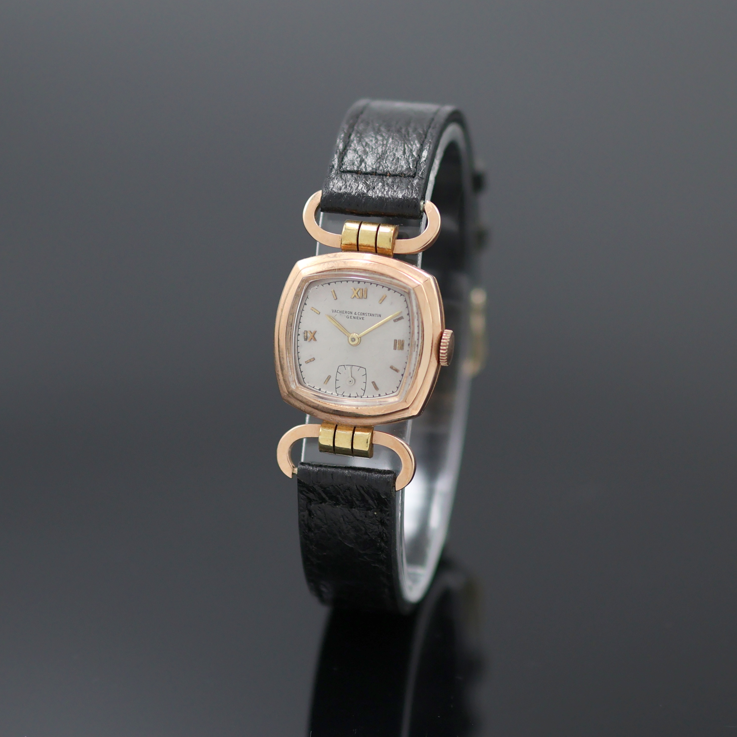 Image 27138494 - VACHERON & CONSTANTIN unusual and rare 14k pink/yellow gold ladies wristwatch, ...