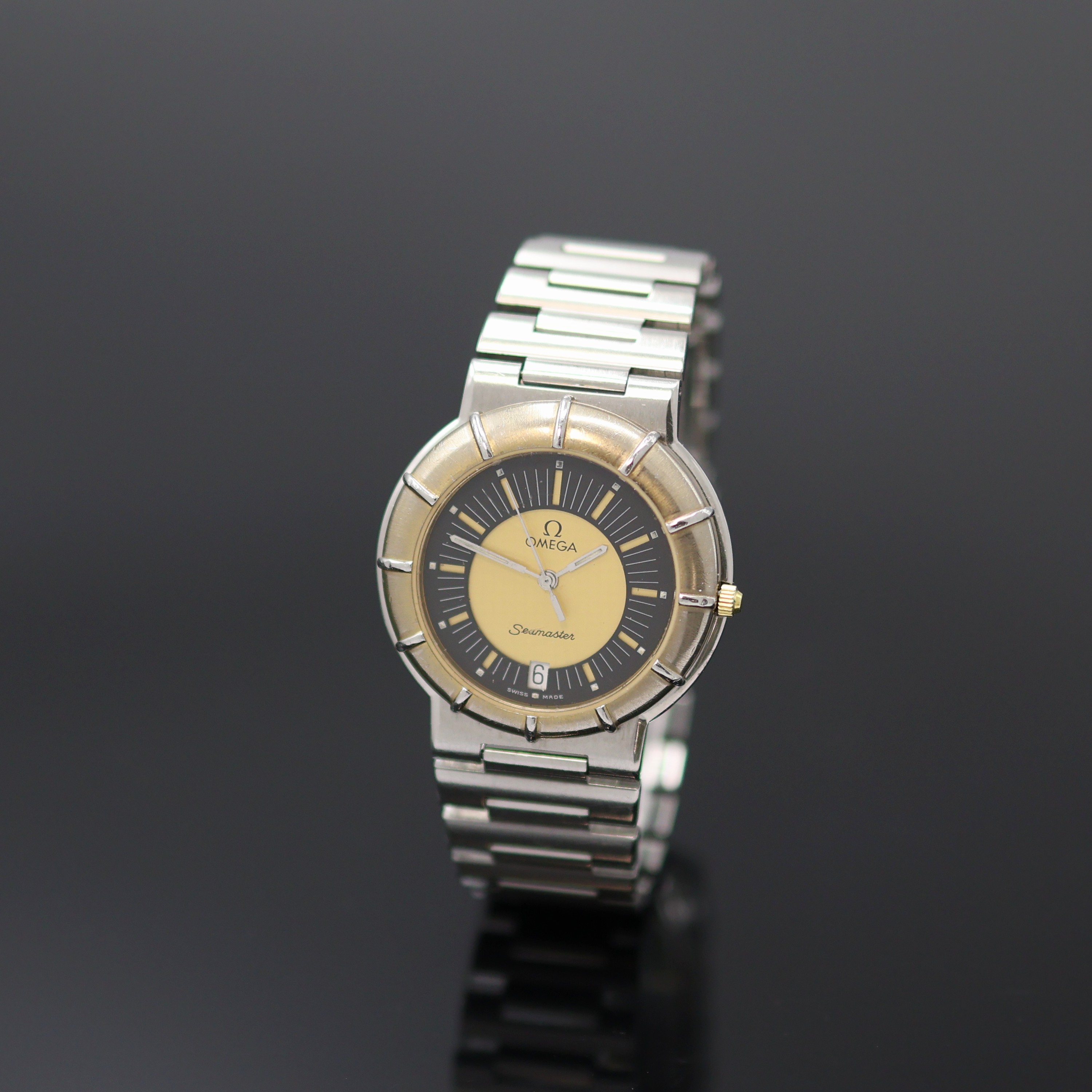 Image 27138495 - OMEGA Seamaster Dynamic in Stahl/Stahlband, Schweiz um 1985, quartz, Pult-förm. Geh. m. ...
