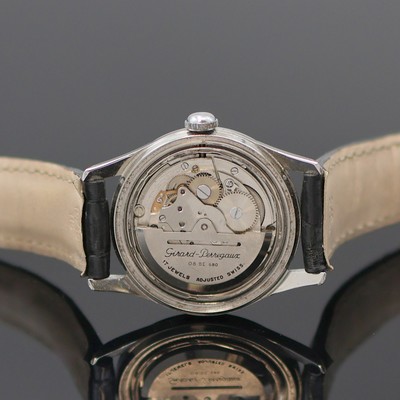 27138490d - GIRARD PERREGAUX Herrenarmbanduhr in Stahl, Schweiz um 1960, Automatik, 3-tlg. Geh., ...