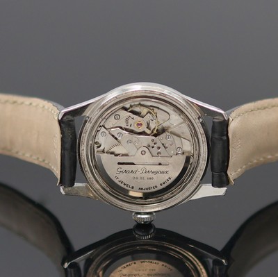 27138490e - GIRARD PERREGAUX Herrenarmbanduhr in Stahl, Schweiz um 1960, Automatik, 3-tlg. Geh., ...