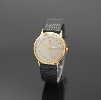 Image OMEGA 14k yellow gold wristwatch for the US-market, Switzerland/USA around 1951, manual ...