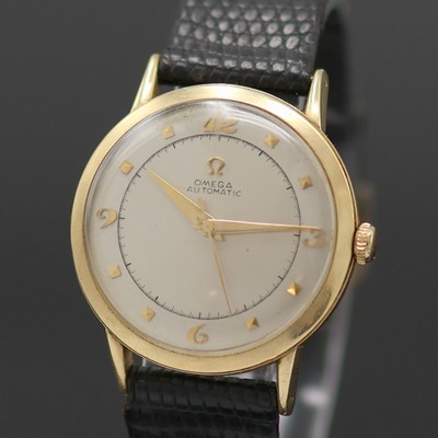 27138491a - OMEGA Armbanduhr in GG 585/000 für den amerikanischen Markt, Schweiz/USA um 1951, ...
