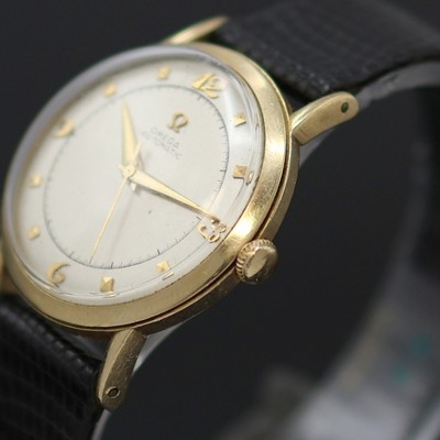 27138491b - OMEGA Armbanduhr in GG 585/000 für den amerikanischen Markt, Schweiz/USA um 1951, ...