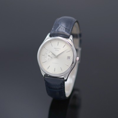 Image ZENITH Elite gents wristwatch in steel reference 90/02 0040 680, Switzerland around 2000, ...