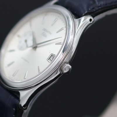 27138492b - ZENITH Elite Herrenarmbanduhr in Stahl Referenz 90/02 0040 680, Schweiz um 2000, ...