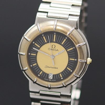 27138495a - OMEGA Seamaster Dynamic in Stahl/Stahlband, Schweiz um 1985, quartz, Pult-förm. Geh. m. ...