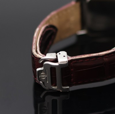 27138497c - BAUME & MERCIER Hampton rechteckige Damenarmbanduhr in Stahl, Schweiz um 2010, quarz, ...