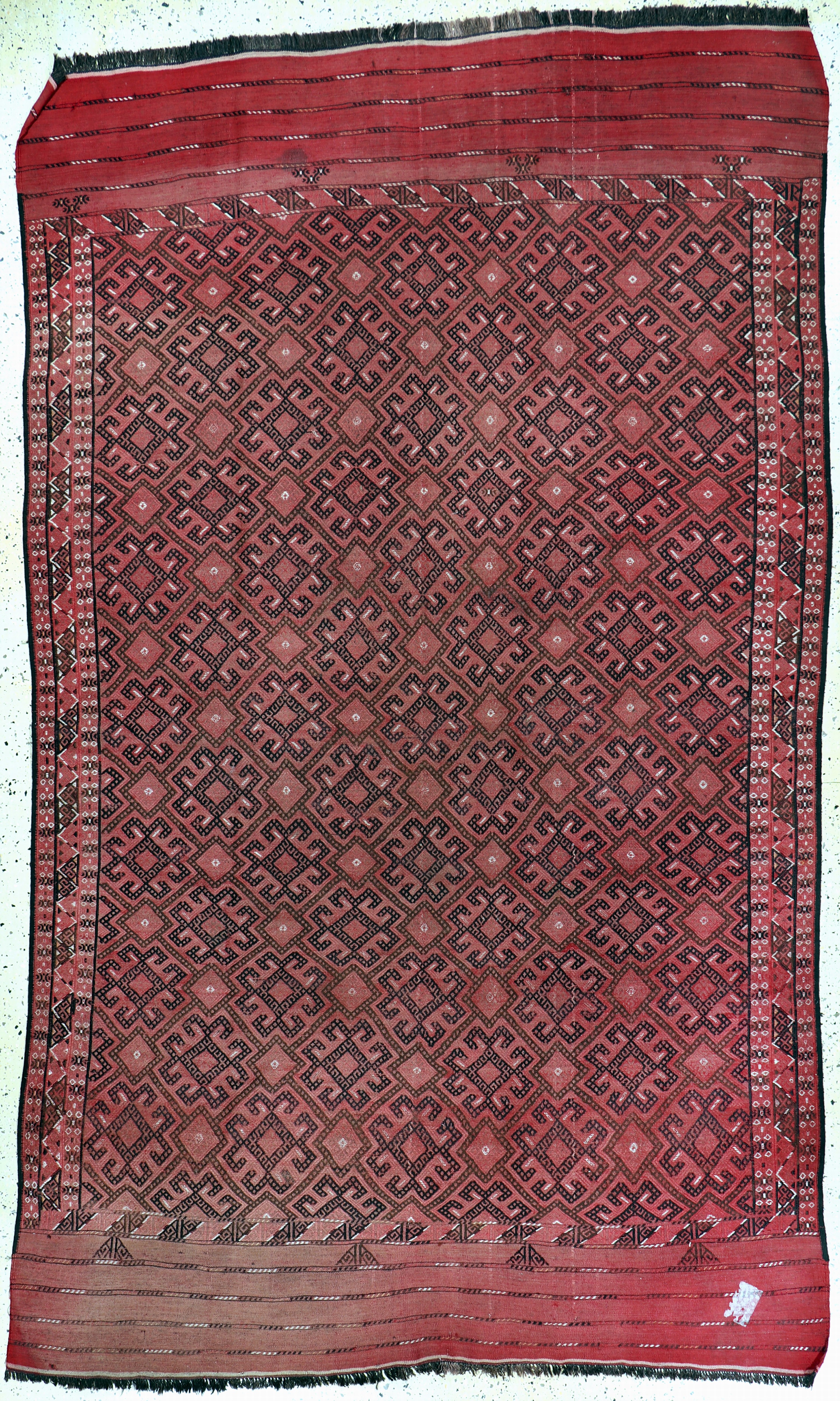 Image 27138544 - Sumakh flachgewebt, Turkmenistan, Anfang 20.Jhd, Wolle auf Wolle, ca. 323 x 200 cm, ...