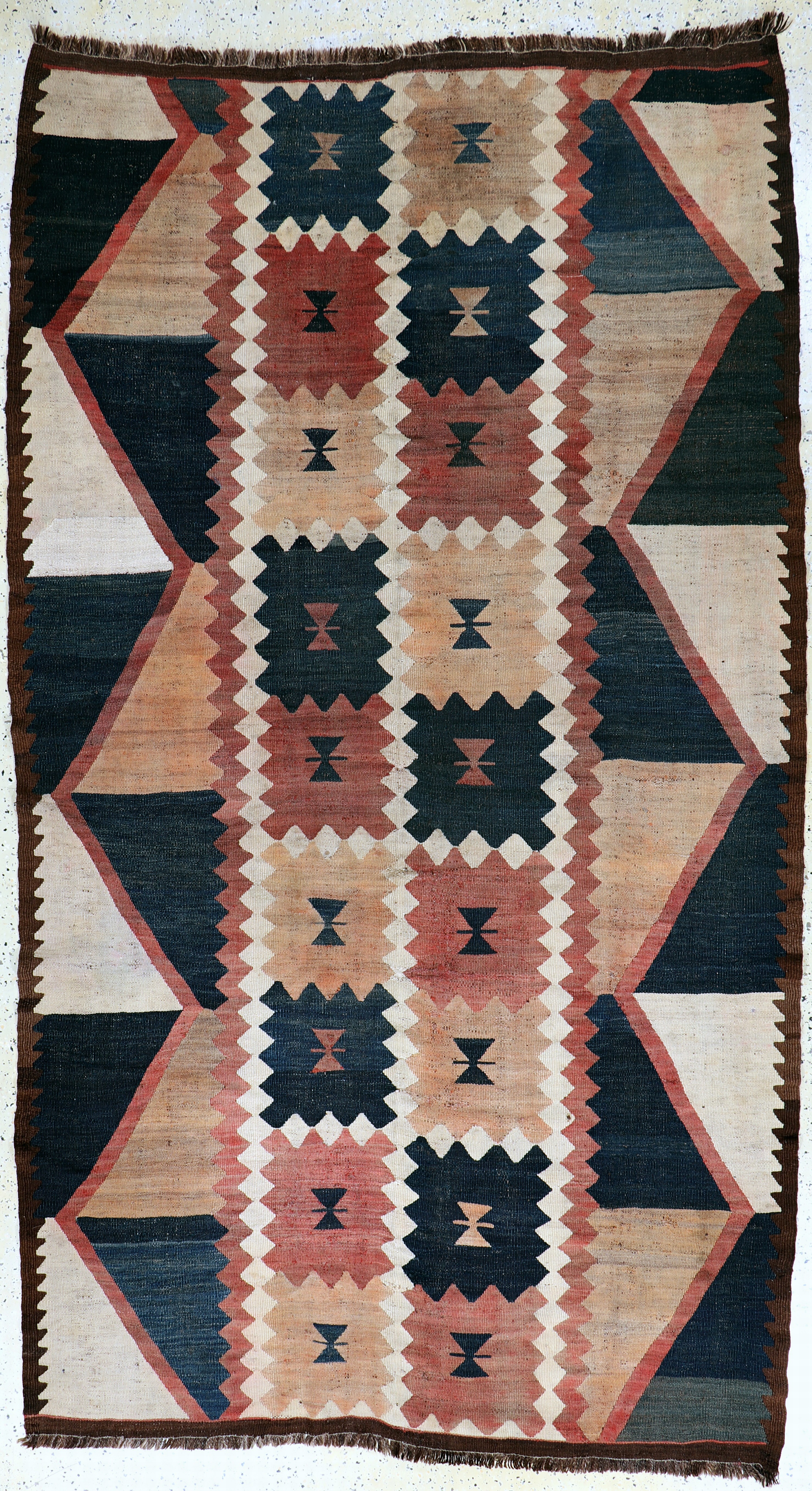Image 27138551 - Tadschiken Kelim antik, Tadschikestan, um 1900, Wolle auf Wolle, ca. 330 x 185 cm, EHZ: ...
