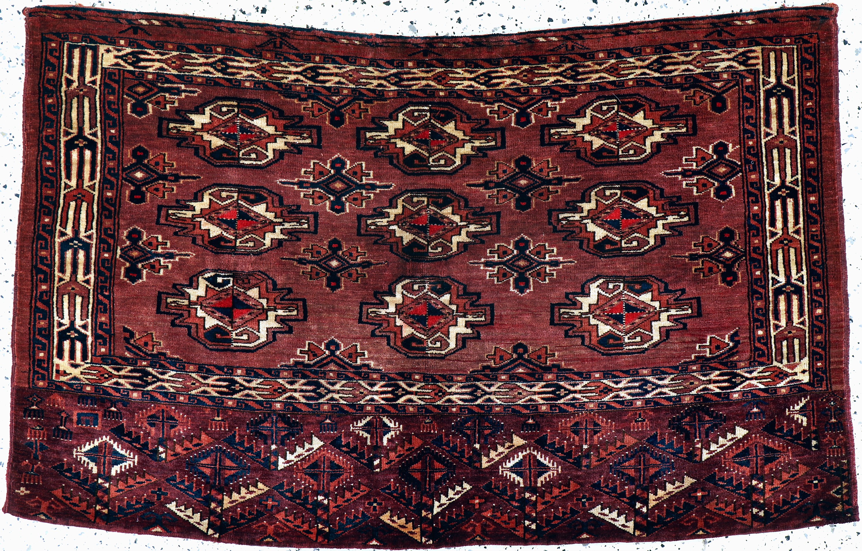 Image 27138588 - Tekke Tschowal, Turkmenistan, um 1900, Wolle auf Wolle, ca. 135 x 80 cm, EHZ: 3 ...