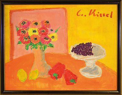 27138530k - Gernot Kissel, 1939 Worms-2008, Stillleben, Mischtechnik/Acryl auf Platte, signiert, ...