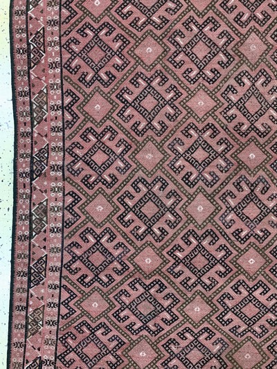 27138544c - Sumakh flachgewebt, Turkmenistan, Anfang 20.Jhd, Wolle auf Wolle, ca. 323 x 200 cm, ...