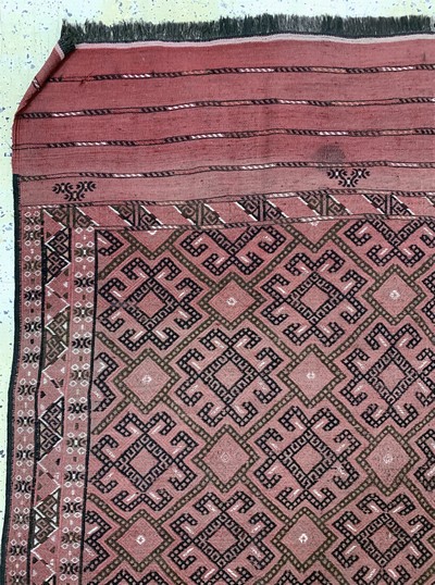 27138544e - Sumakh flachgewebt, Turkmenistan, Anfang 20.Jhd, Wolle auf Wolle, ca. 323 x 200 cm, ...