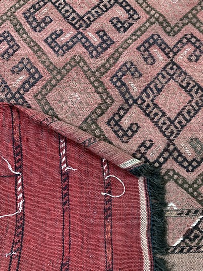 27138544h - Sumakh flachgewebt, Turkmenistan, Anfang 20.Jhd, Wolle auf Wolle, ca. 323 x 200 cm, ...