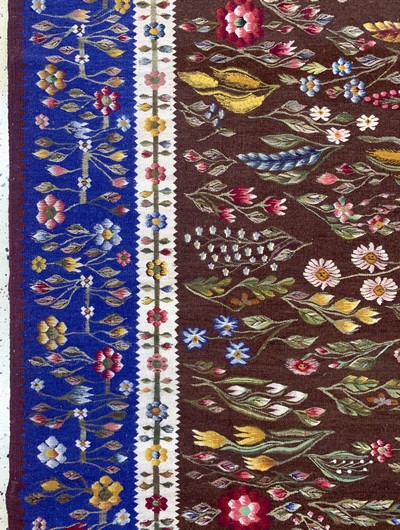 27138546c - Bessarabien Kelim, Anfang 20.Jhd, Wolle aufBaumwolle, ca. 313 x 210 cm, EHZ: 2 ...