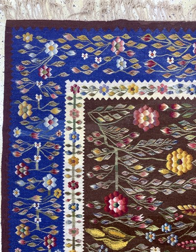27138546e - Bessarabien Kelim, Anfang 20.Jhd, Wolle aufBaumwolle, ca. 313 x 210 cm, EHZ: 2 ...