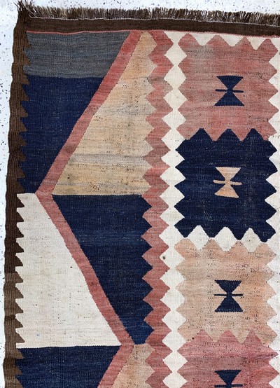 27138551e - Tadschiken Kelim antik, Tadschikestan, um 1900, Wolle auf Wolle, ca. 330 x 185 cm, EHZ: ...