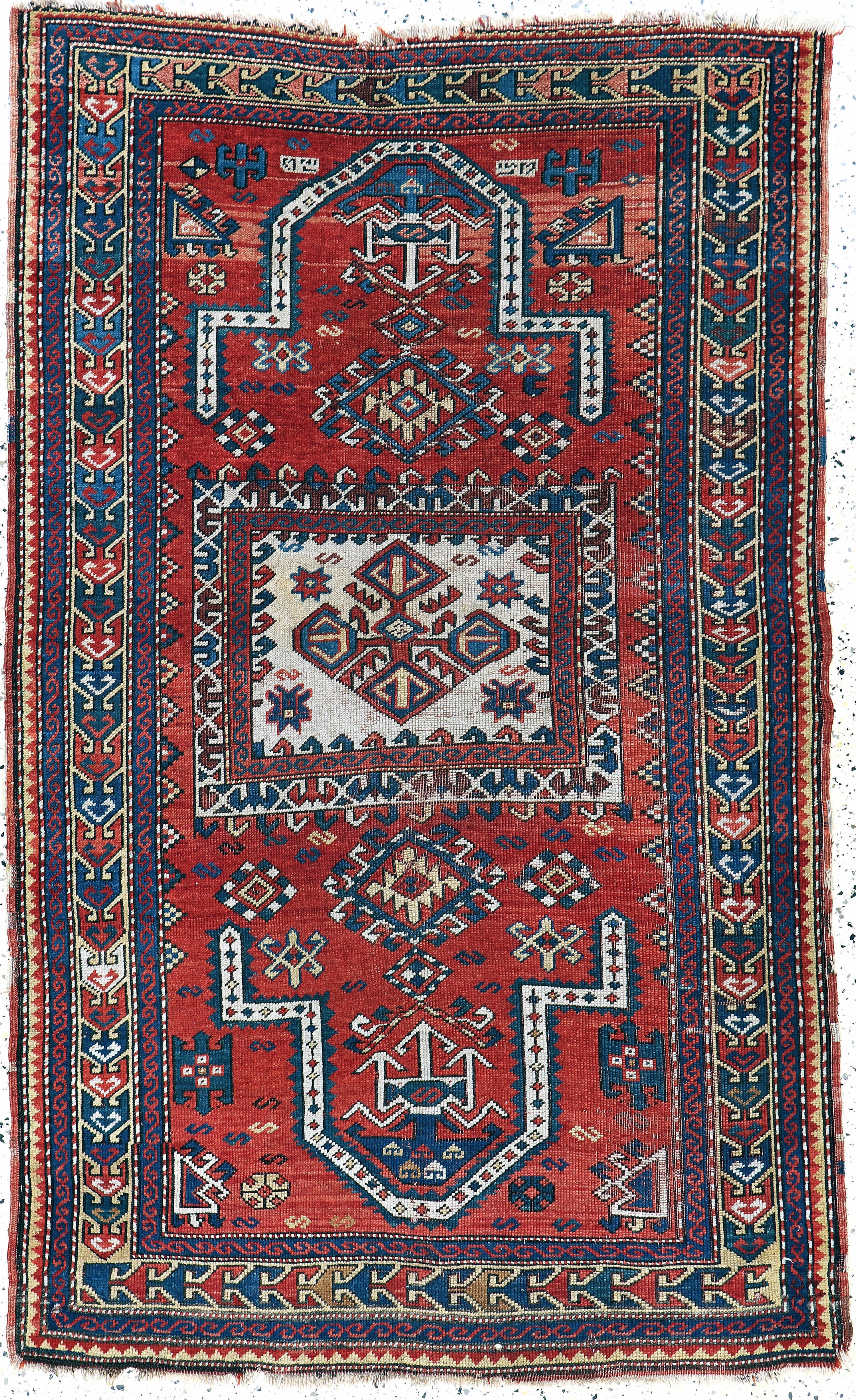 Image 27138600 - Kazak antik, Kaukasus, 19.Jhd, Wolle auf Wolle, ca. 190 x 120 cm, EHZ: 3 Schätzpreis: ...