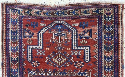 27138600a - Kazak antik, Kaukasus, 19.Jhd, Wolle auf Wolle, ca. 190 x 120 cm, EHZ: 3 Schätzpreis: ...